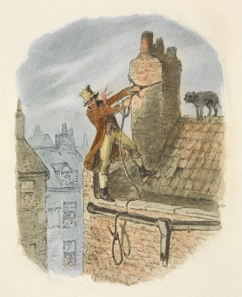 Ilustración para "Oliver Twist" de George Cruikshank