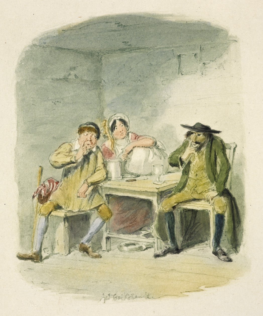 Ilustración para "Oliver Twist" de George Cruikshank