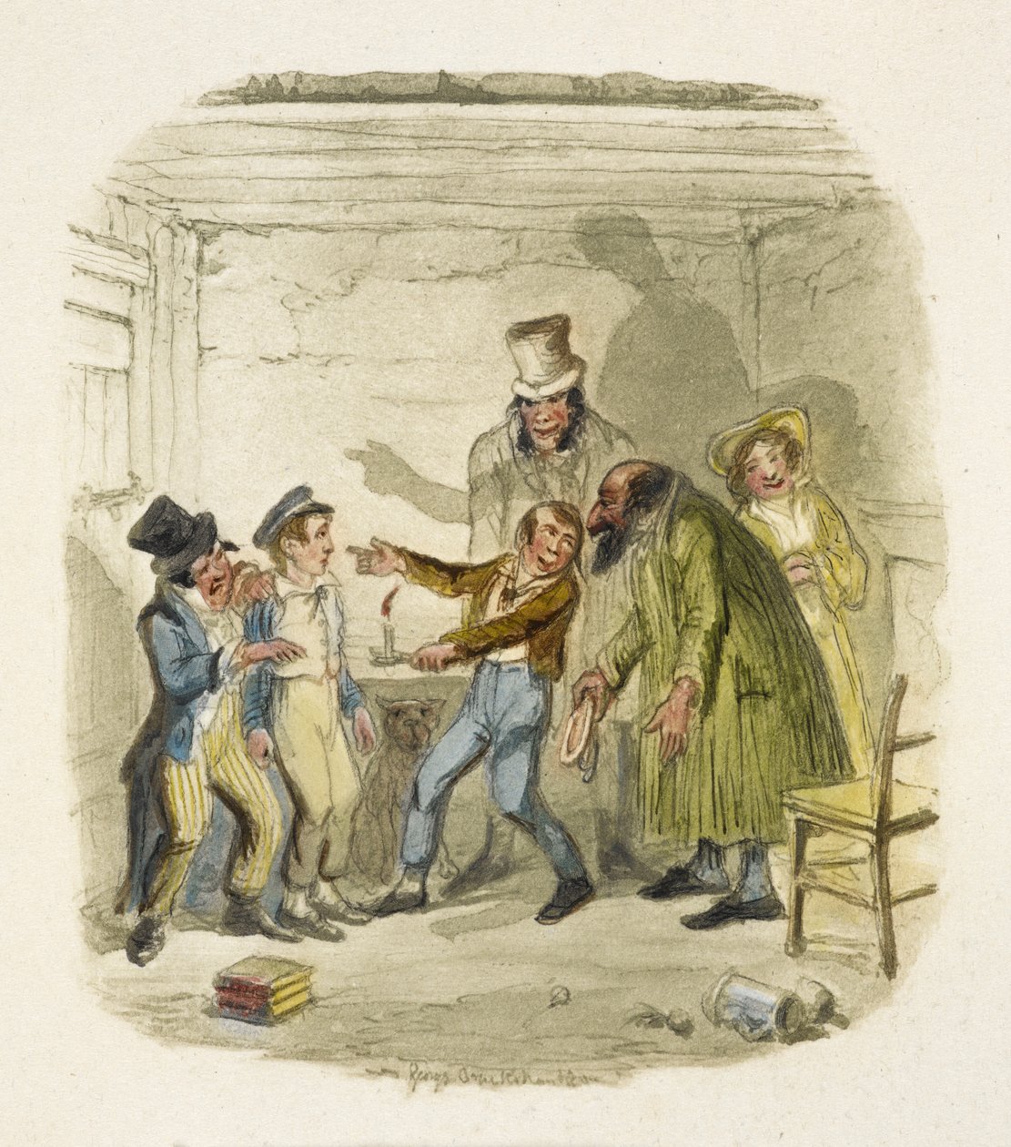 Ilustración para "Oliver Twist" de George Cruikshank