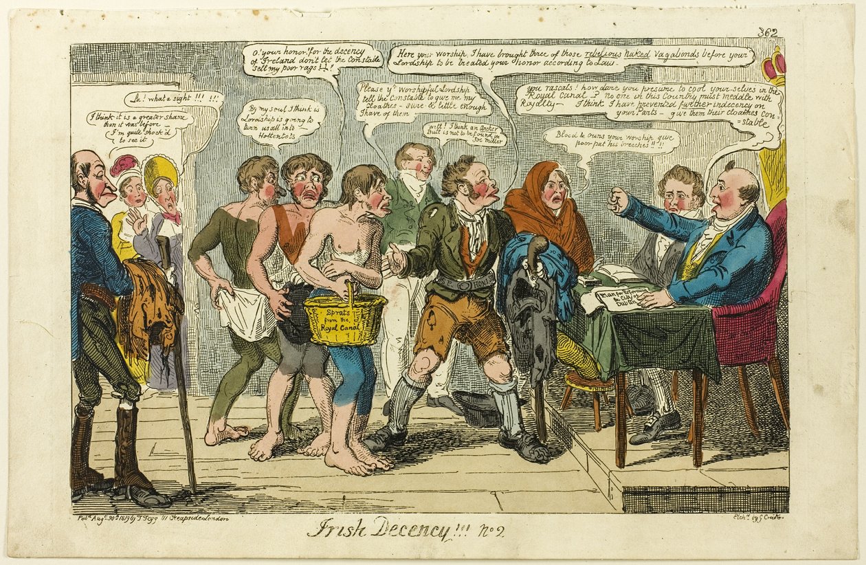 Decencia irlandesa! ! ! no. 2 de George Cruikshank