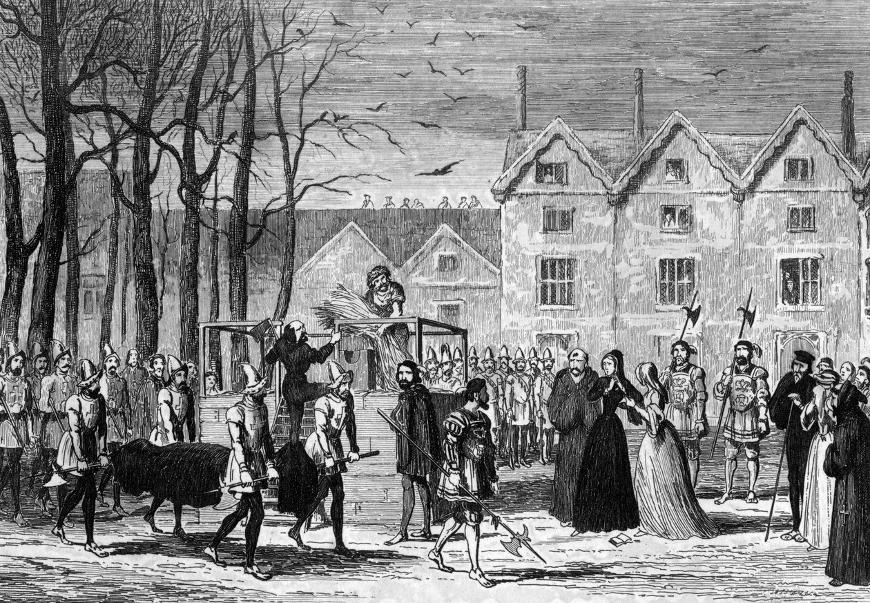 Lady Jane Grey encontrando el cuerpo de su esposo camino al cadalso, 1554 1840 de George Cruikshank
