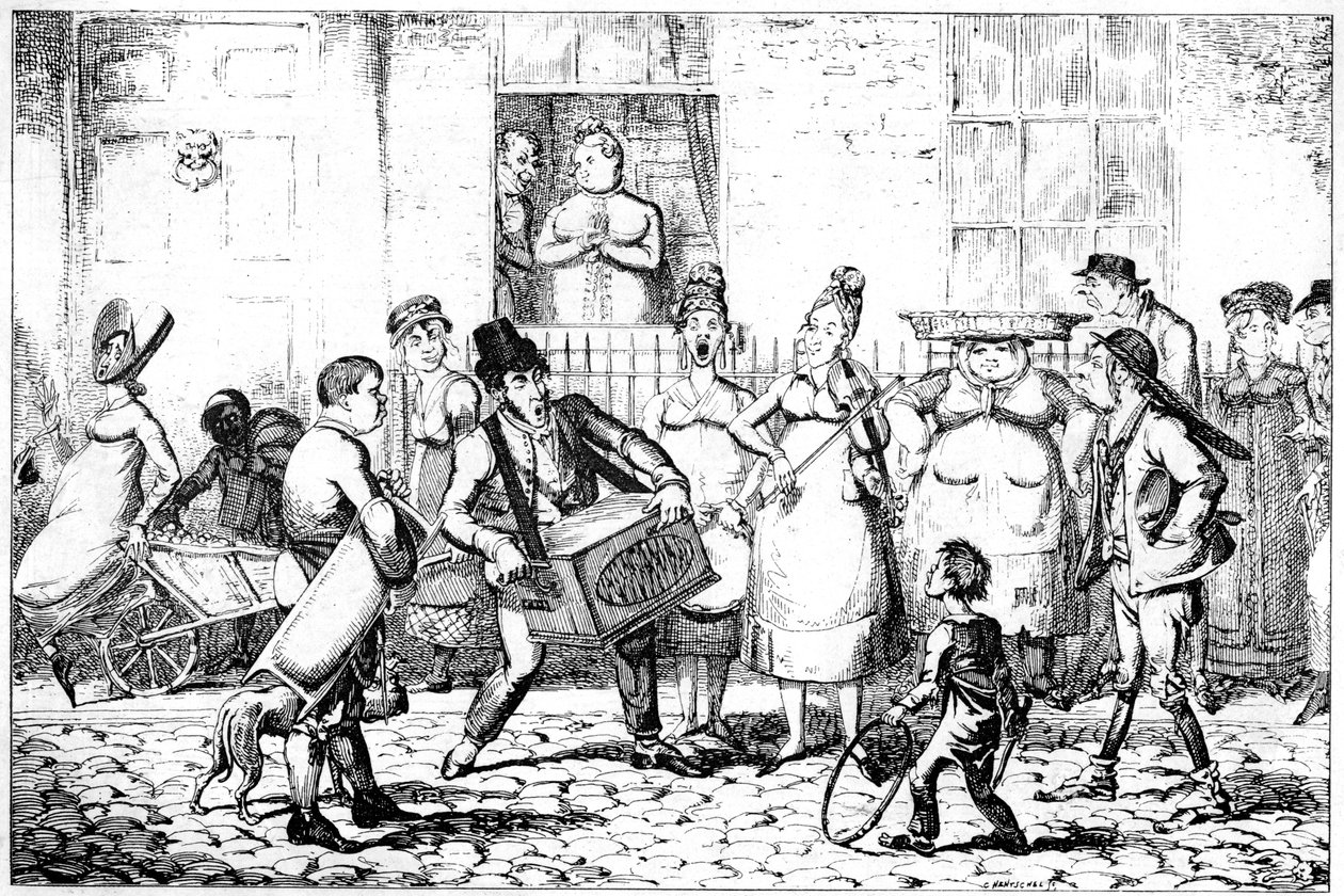 Les Savoyards, 1818 de George Cruikshank