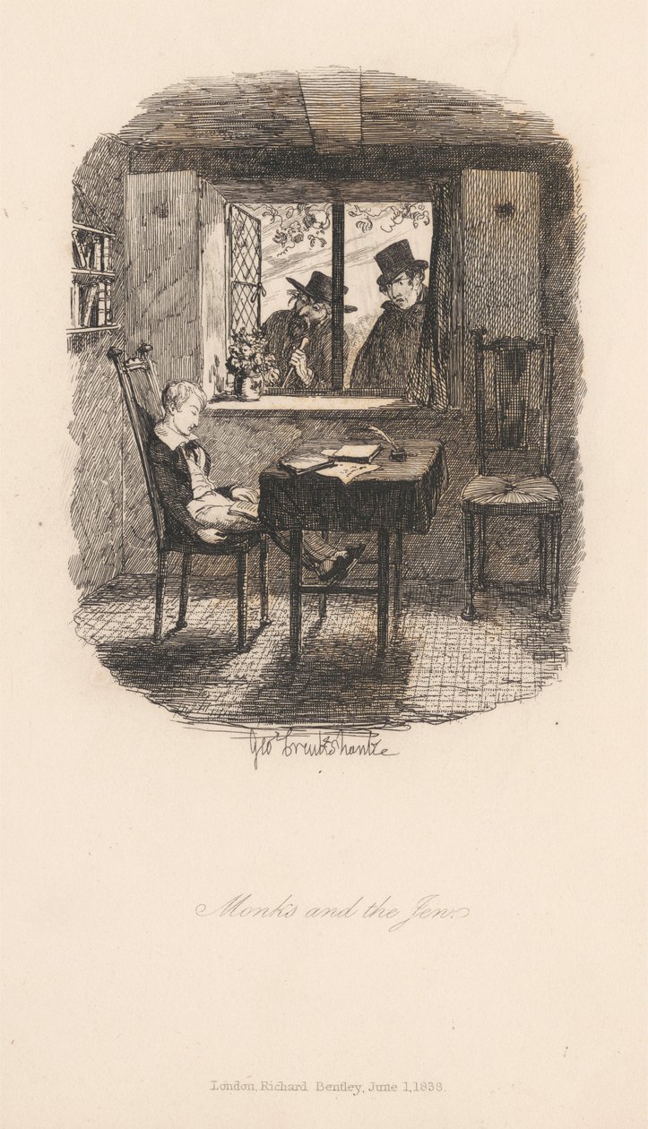 Monjes y el judío de George Cruikshank