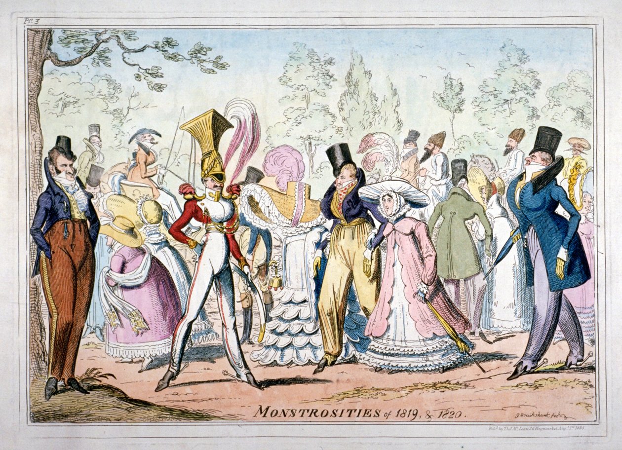 Monstruosidades de 1819 y 1820, 1835 de George Cruikshank