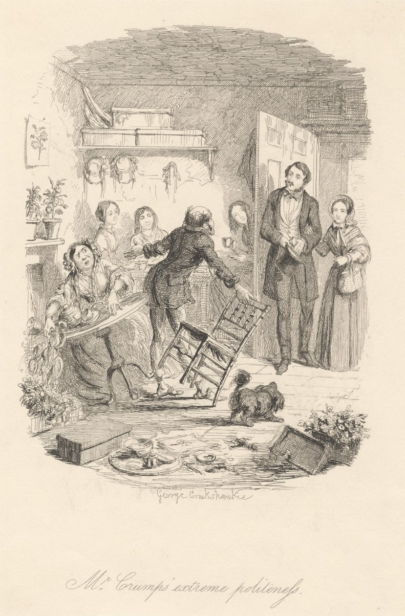La cortesía extrema del señor Crump de George Cruikshank