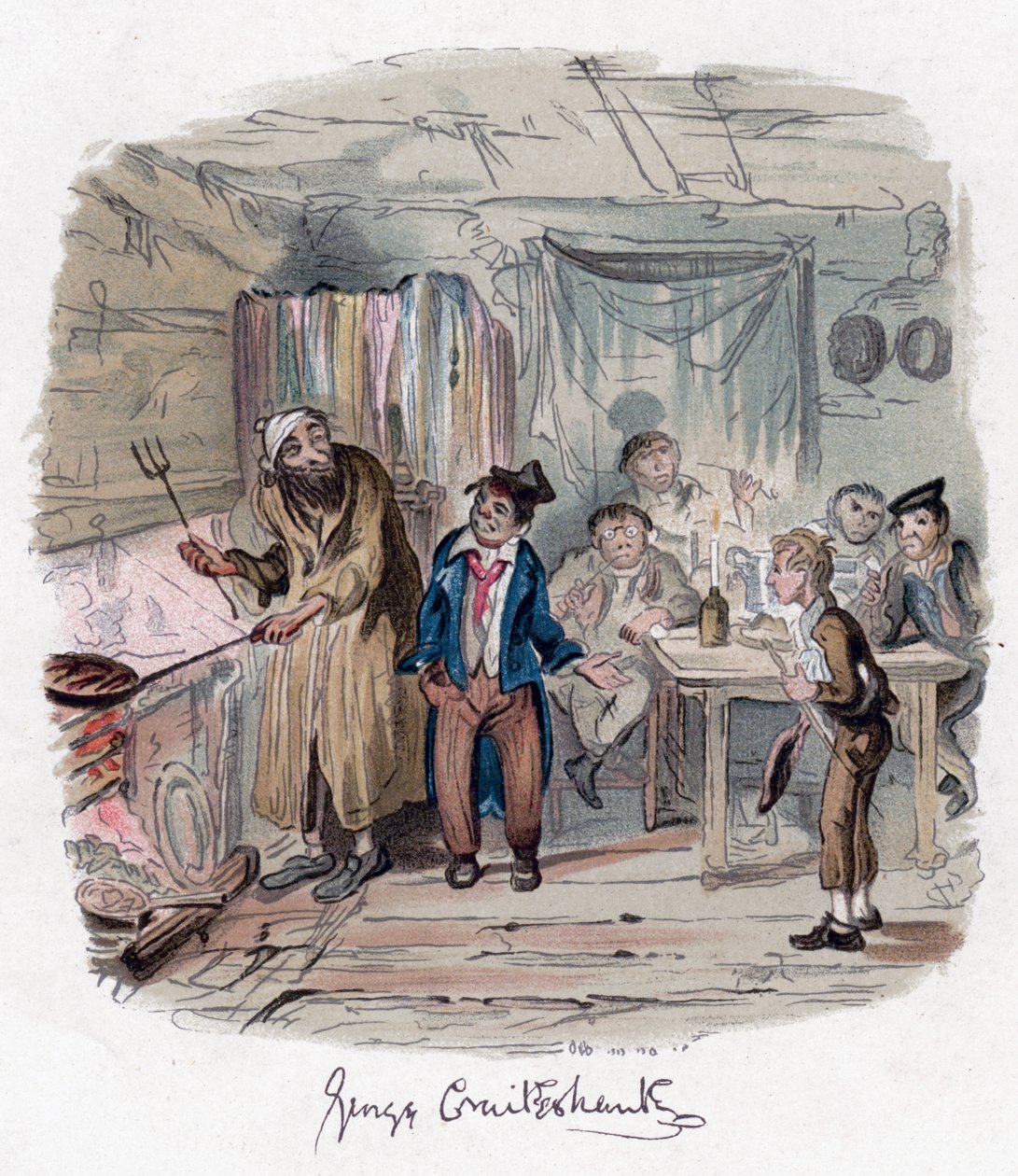 Oliver Twist, c1838 de George Cruikshank