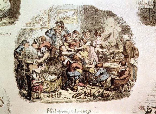 Filoprogenitividad de George Cruikshank