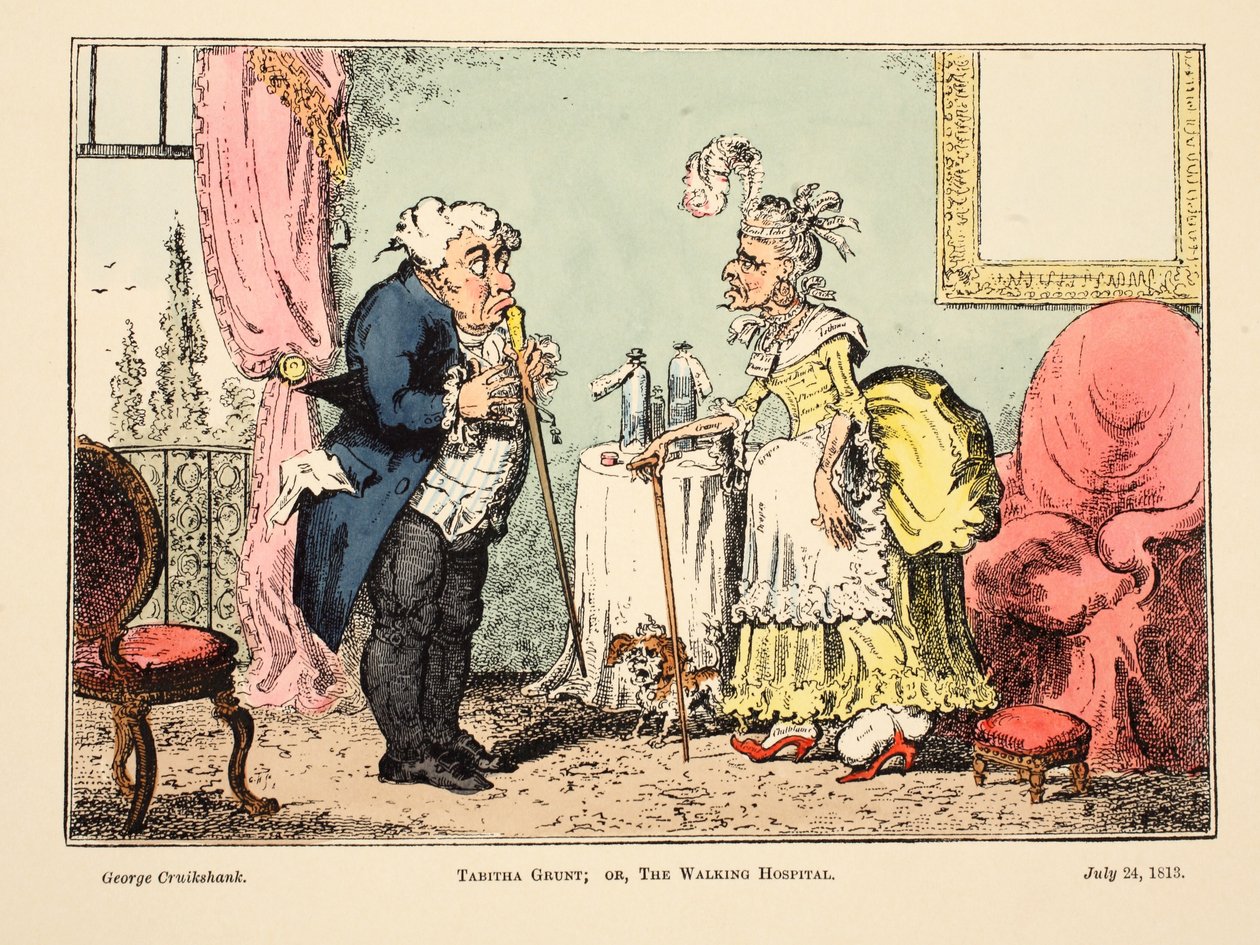 Tabitha Grunt; o, El Hospital Andante de George Cruikshank