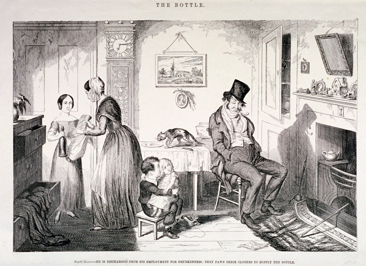 La Botella, 1847 de George Cruikshank