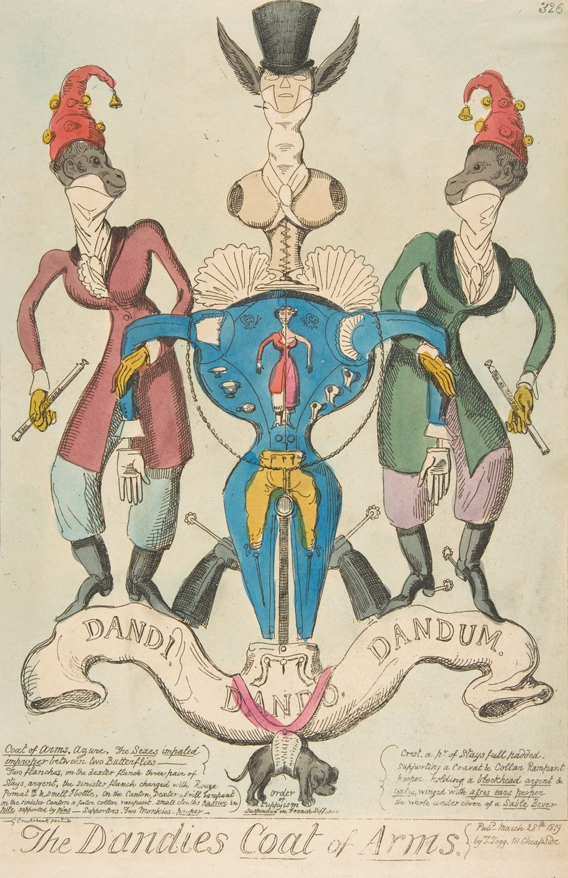 El Escudo de Armas de los Dandies de George Cruikshank