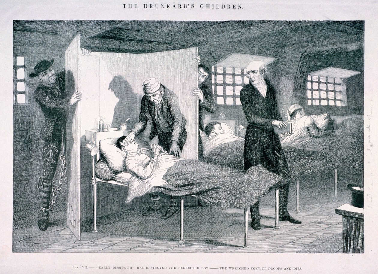 Los hijos del borracho de George Cruikshank