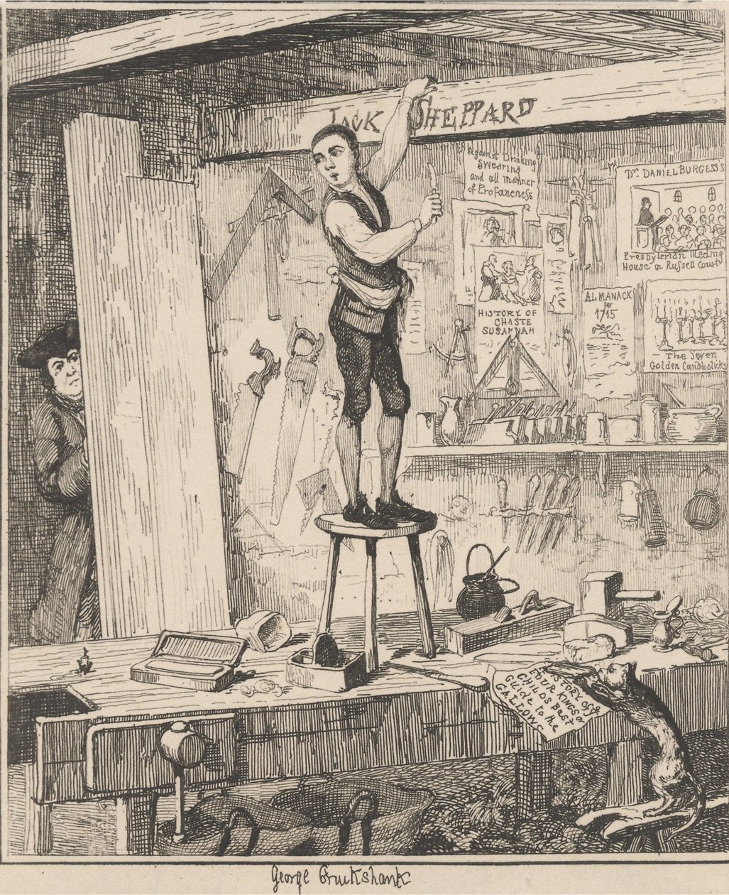 El nombre en las vigas de George Cruikshank