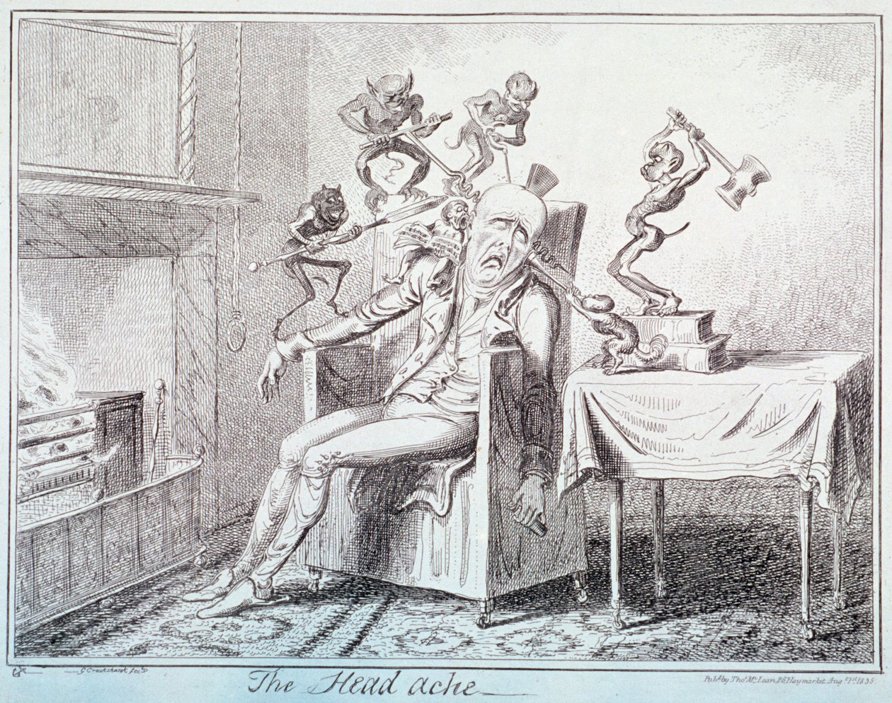 El Dolor de Cabeza de George Cruikshank