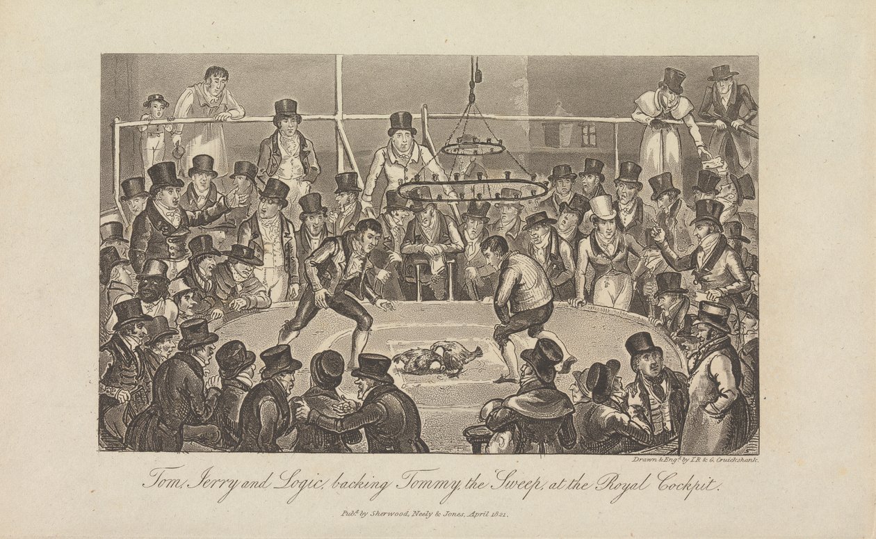 Tom, Jerry y la lógica apoyan a Tommy el Barrendero de George Cruikshank