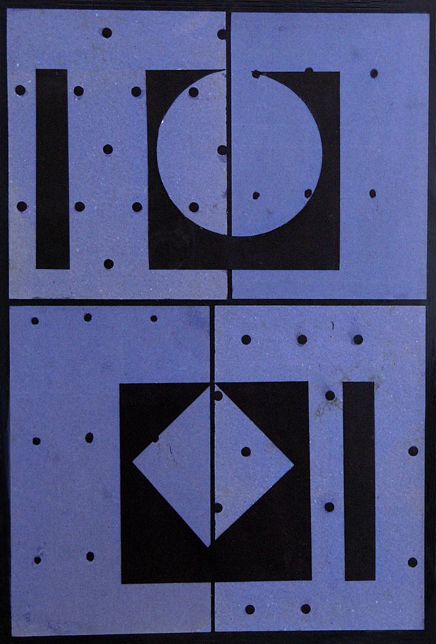 Collage, Blue Mercato, 2004 de George Dannatt