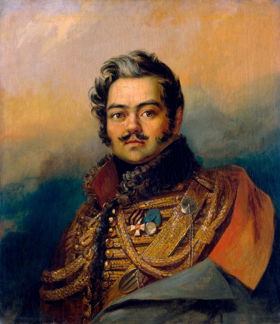 Denis Davydov, soldado y poeta ruso, c1828 de George Dawe