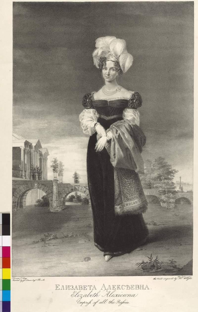 Luisa María Augusta de Baden (grabado) de George Dawe
