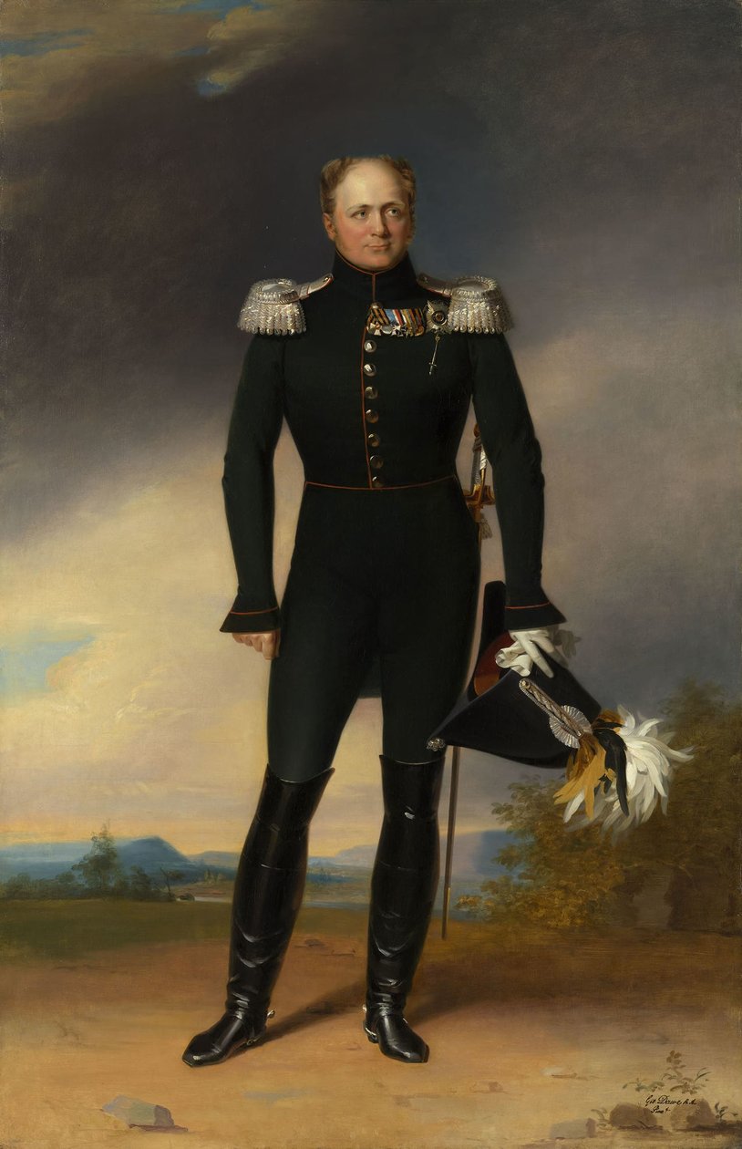 Retrato del emperador de Rusia Alejandro I de Rusia de George Dawe