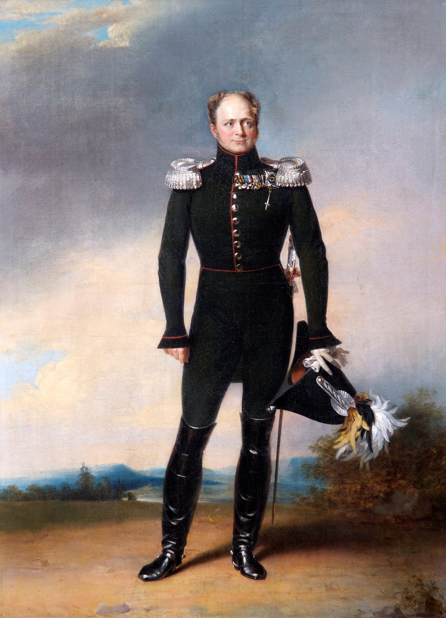 Retrato del Zar Alejandro I de Rusia de George Dawe