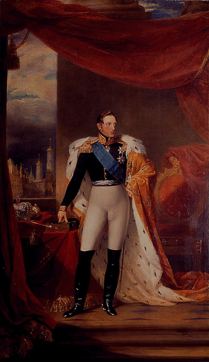 Retrato del zar Nicolás I de Rusia de George Dawe
