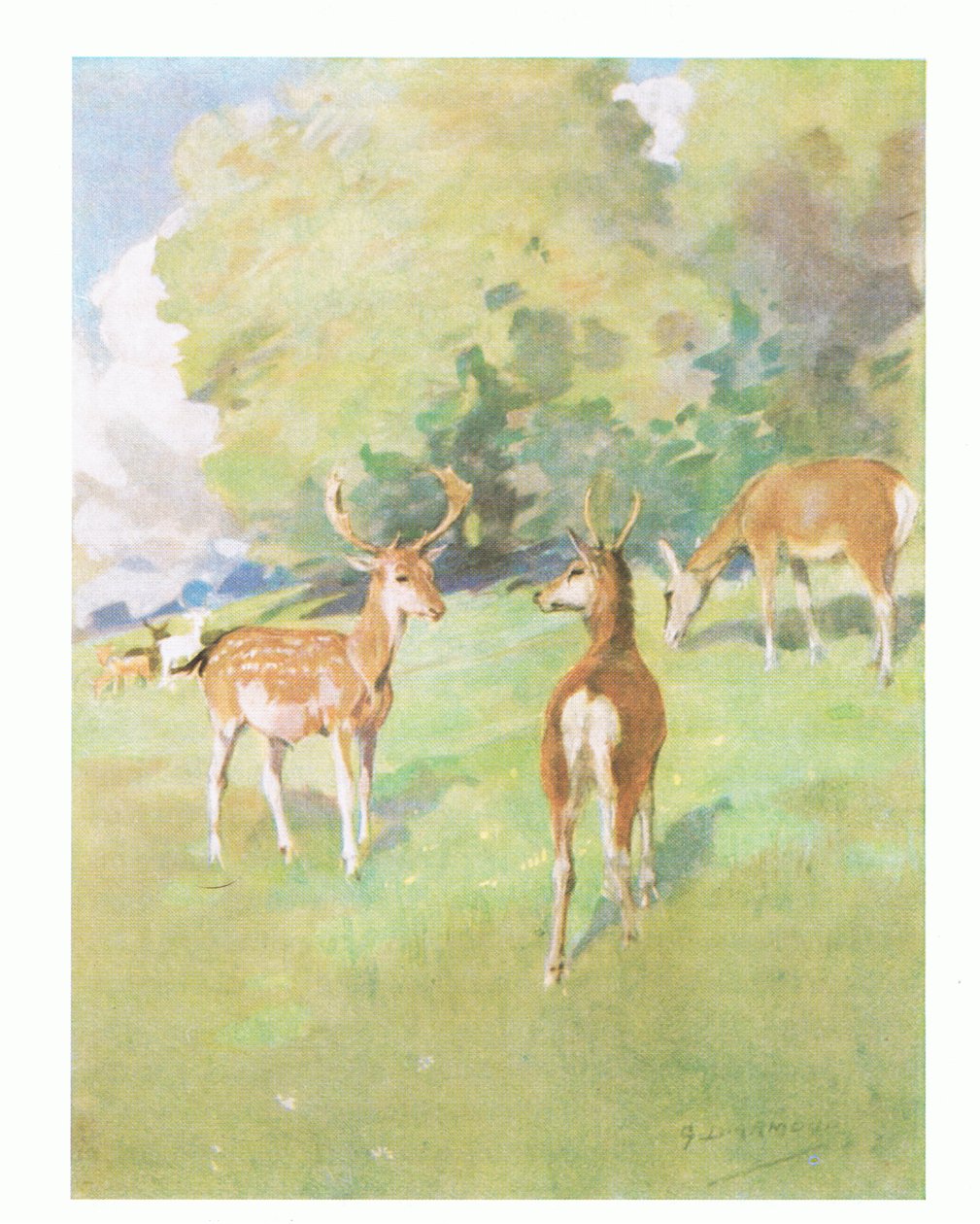"Buenos días amiguito" (litografía en color) de George Denholm Armour