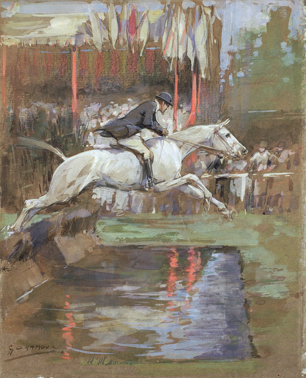 El salto de agua (acuarela sobre papel) de George Denholm Armour