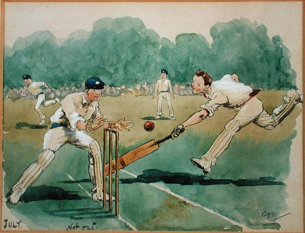 El mes de julio: Cricket de George Derville Rowlandson