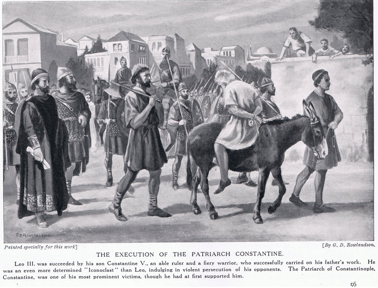 La ejecución del patriarca Constantino de George Derville Rowlandson