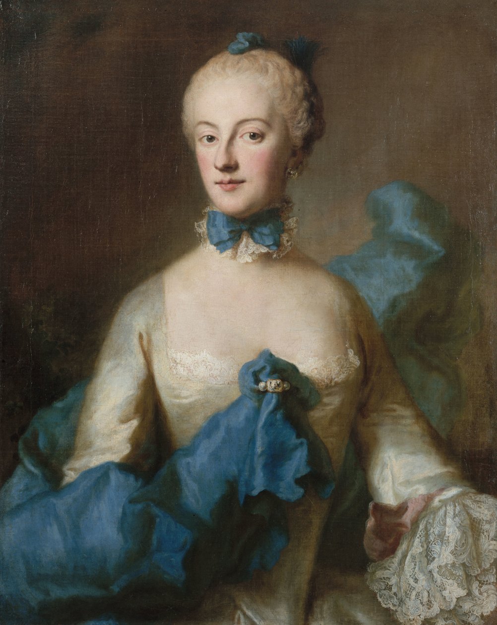 Duquesa María Ana Josefa de Baviera 1734-1776, margravina de Baden-Baden, c. 1750 de George Desmarées