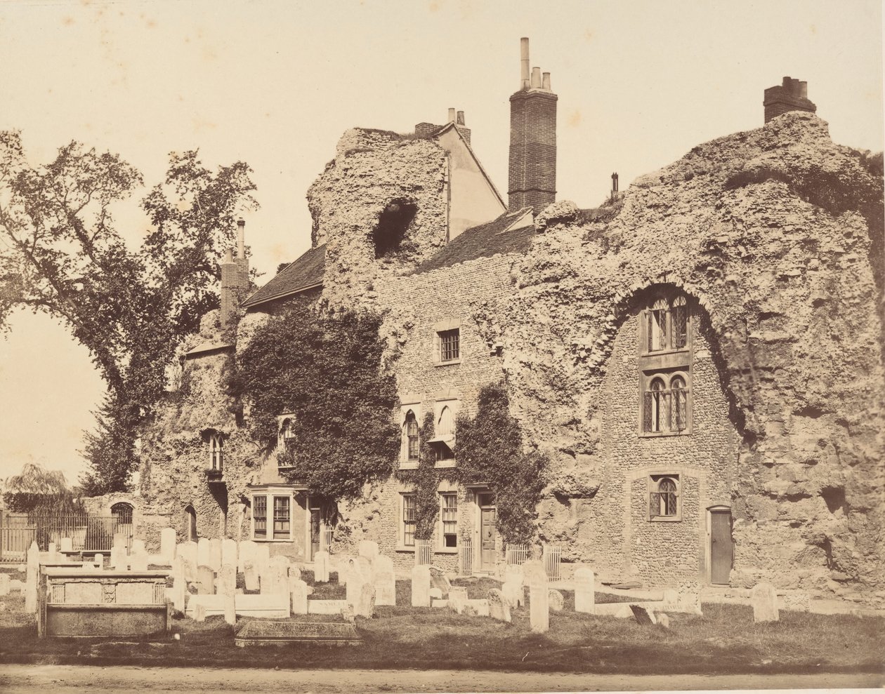Restos de la iglesia de la abadía, Bury St. Edmunds de George Downes