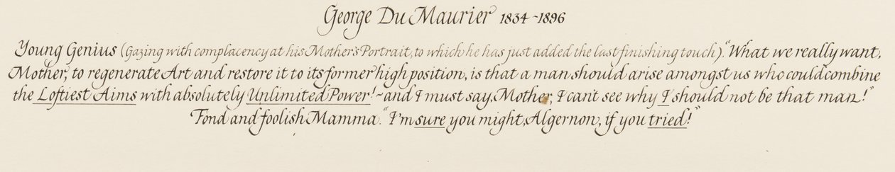 Algernon, un joven genio y su mamá cariñosa y tonta, 1879 de George du Maurier