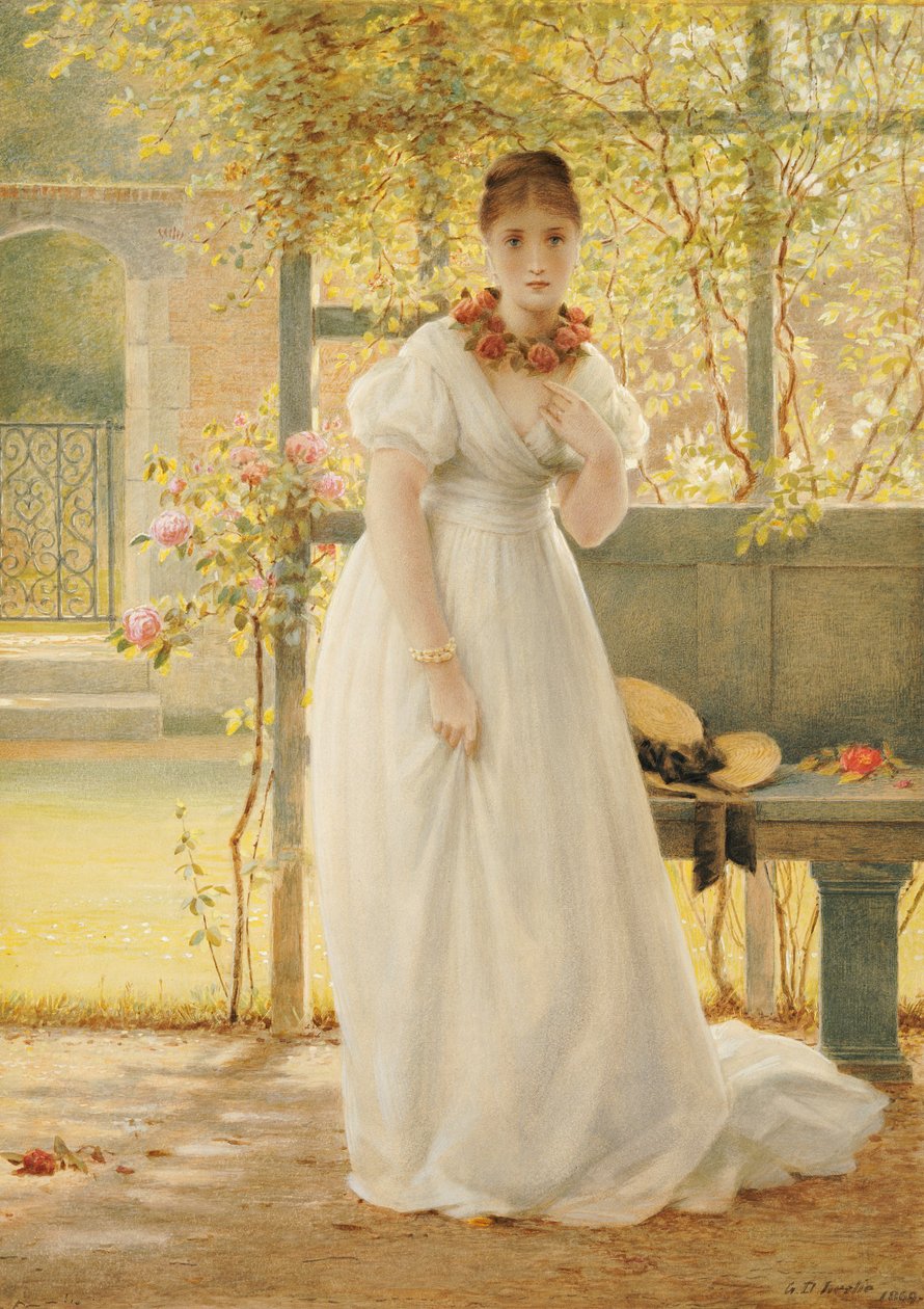 En el jardín amurallado, 1869 de George Dunlop Leslie