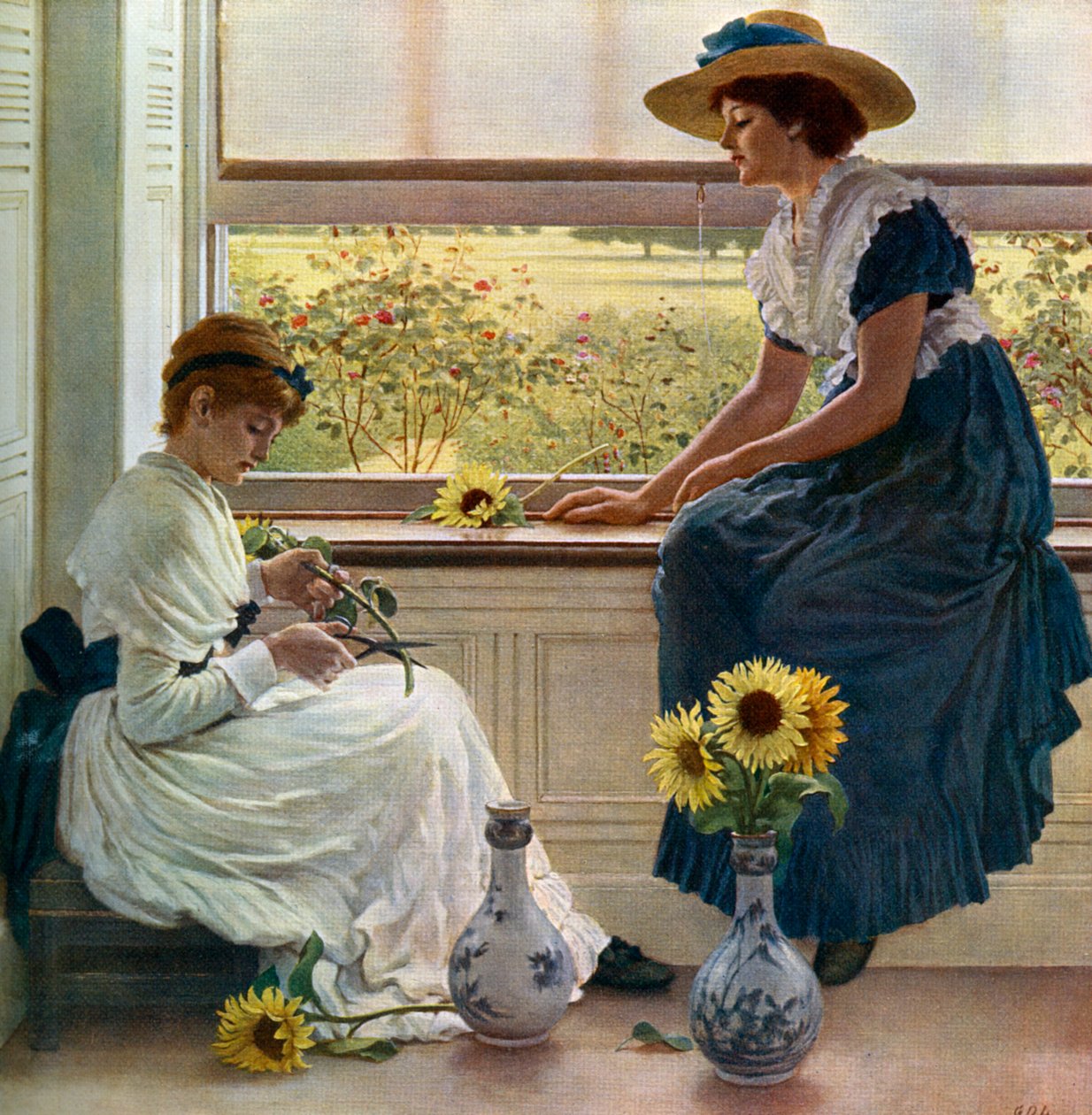 Flores de sol y luna, 1890, 1912 de George Dunlop Leslie