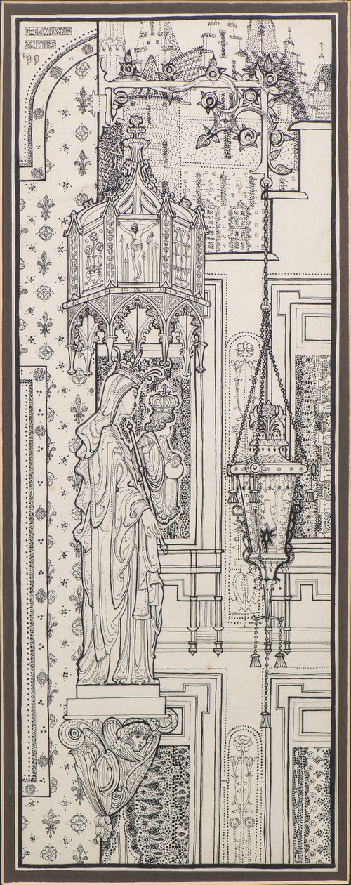 Una esquina de Amberes de George Dutch Davidson