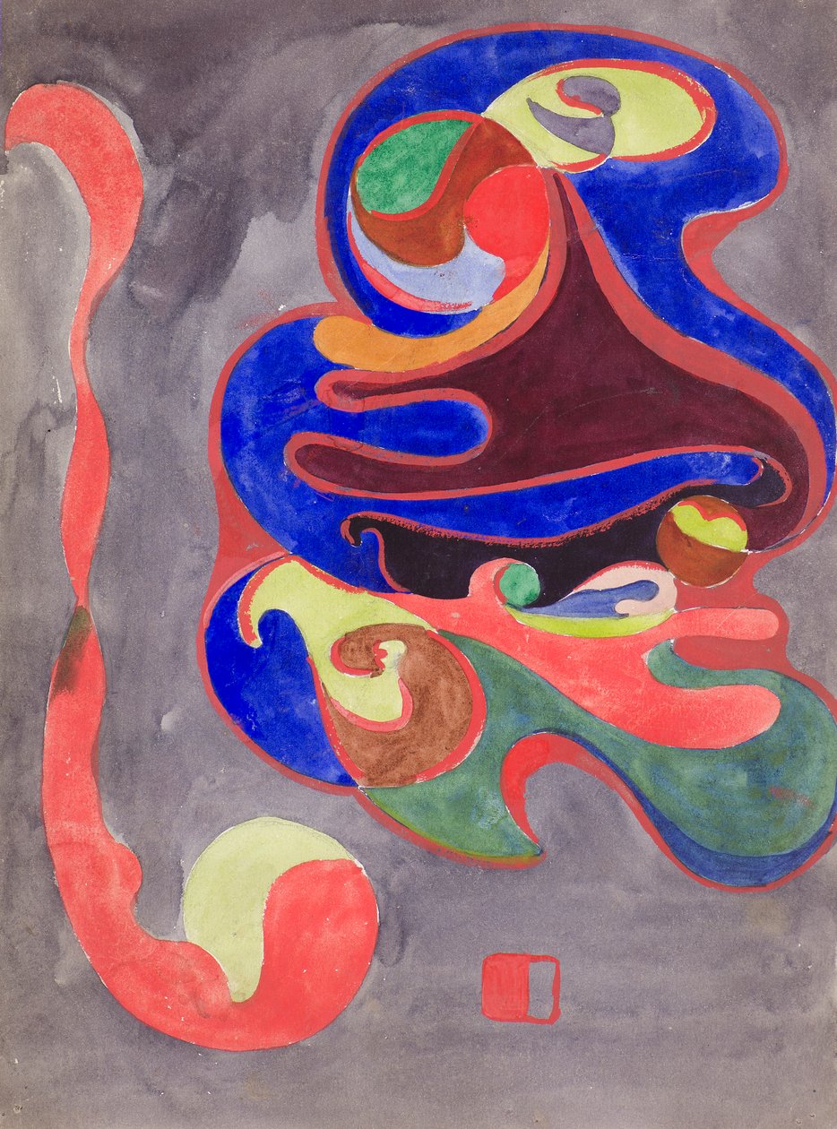 Decoración abstracta, c.1898 (acuarela) de George Dutch Davidson