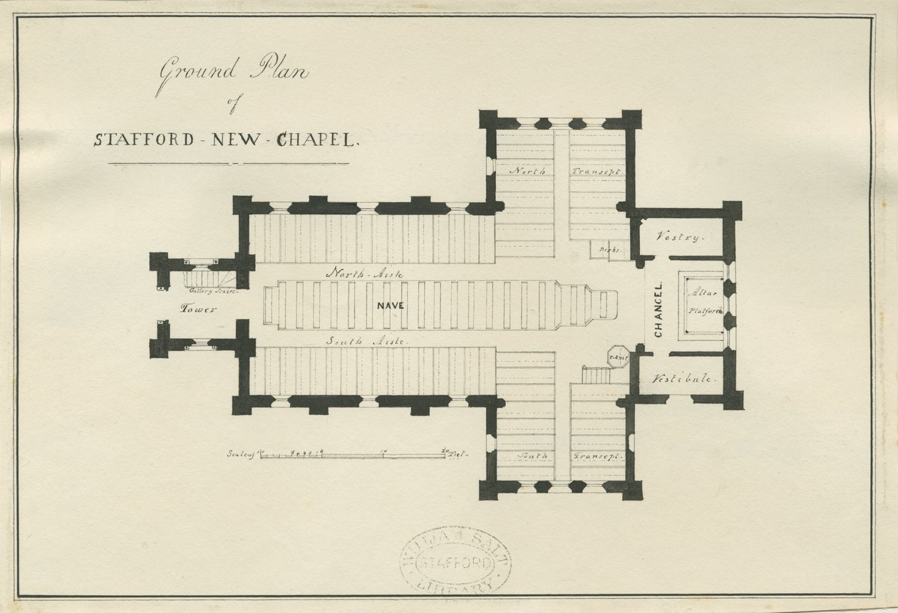 Stafford - Plano de la Iglesia de Cristo de George E. Hamilton