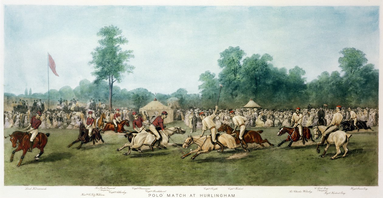 Partido de polo en Hurlingham entre los Horse Guards (Blue) y el equipo de Monmouthshire, 7 de julio de 1877 de George Earl
