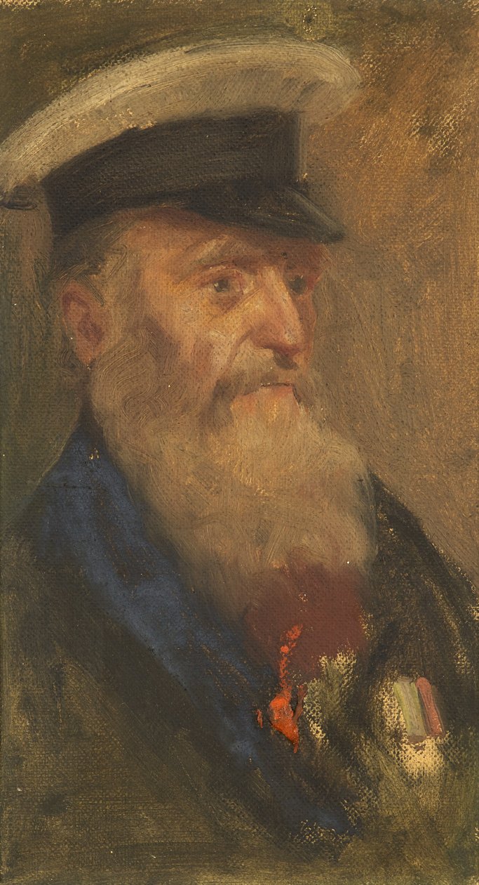 Retrato de W. Barnes, 97º, c. 1920 de George Edmund Butler