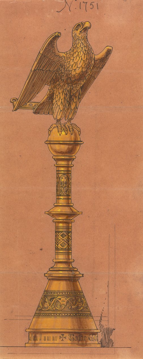 Diseños realizados para Jones y Willis, metalúrgicos y fabricantes de muebles para iglesias de Birmingham y Londres. de George Edmund Street