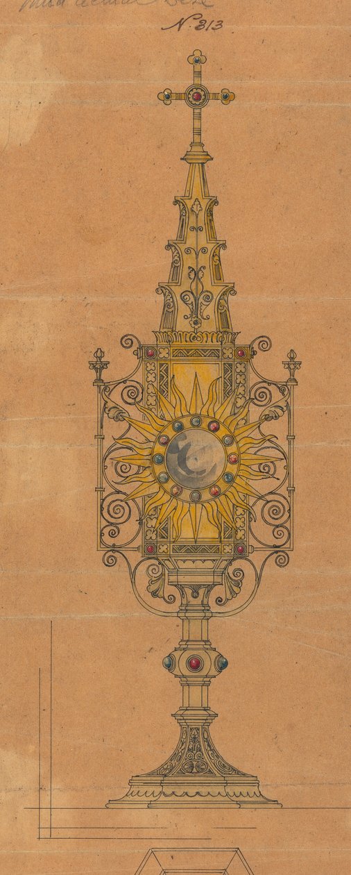 Diseños realizados para Jones y Willis, metalúrgicos y fabricantes de muebles para iglesias de Birmingham y Londres. de George Edmund Street