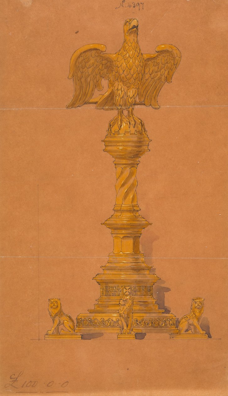 Diseños realizados para Jones y Willis, metalúrgicos y fabricantes de muebles para iglesias de Birmingham y Londres. de George Edmund Street