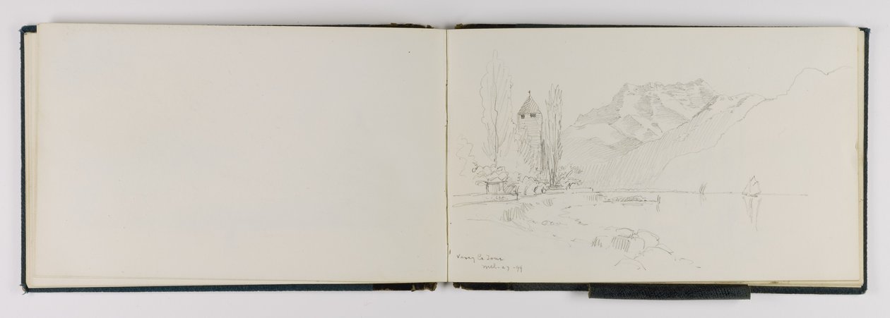 (Cuaderno de bocetos) Vevey La Tour de George Elbert Burr