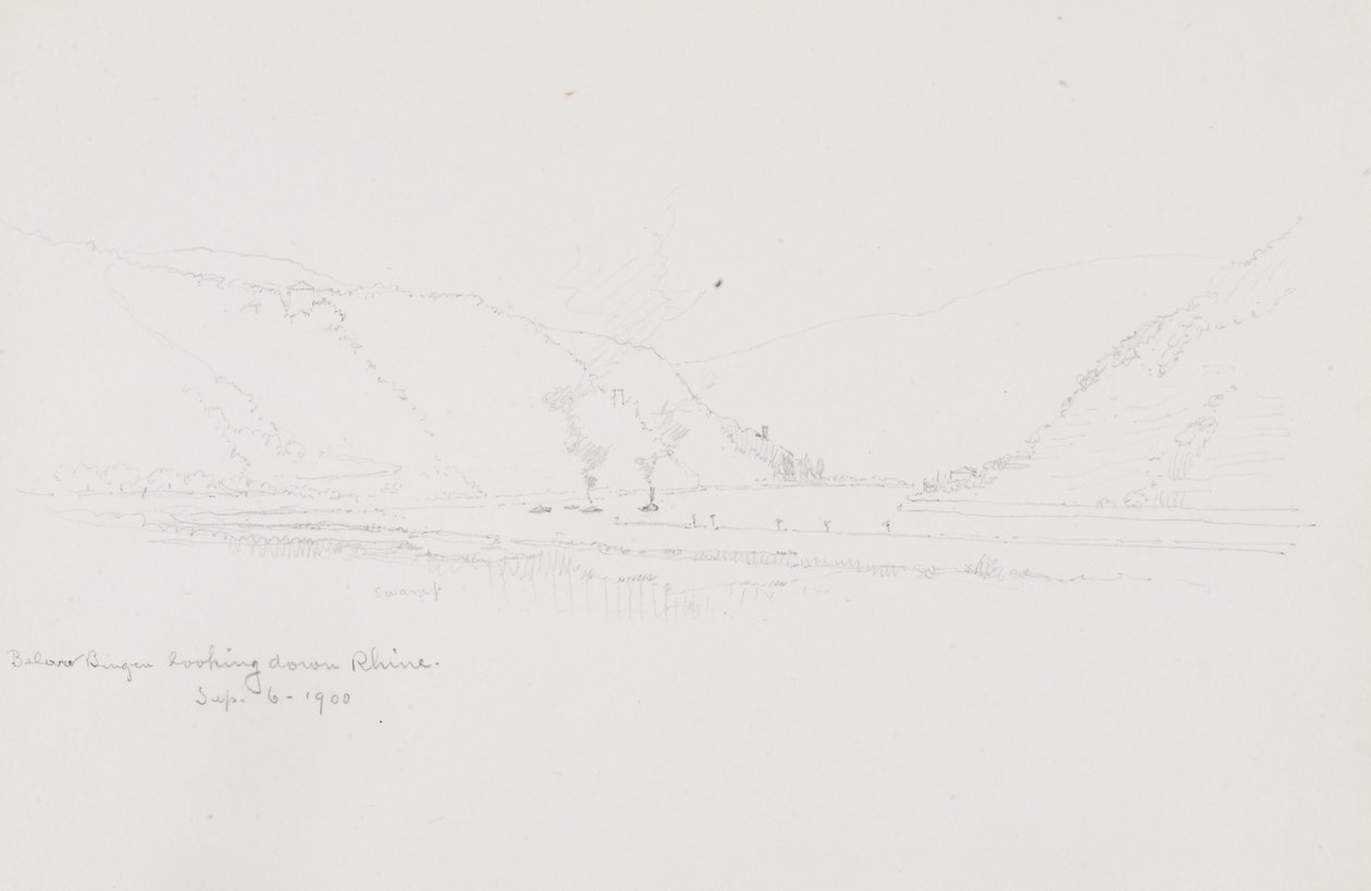 Por debajo de Bingen Mirando hacia el Rin de George Elbert Burr