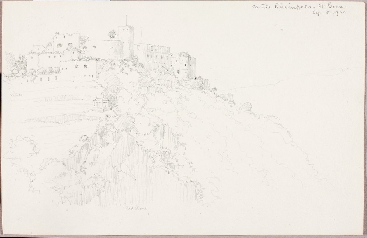 Castillo de Rheinfels, St. Goar de George Elbert Burr