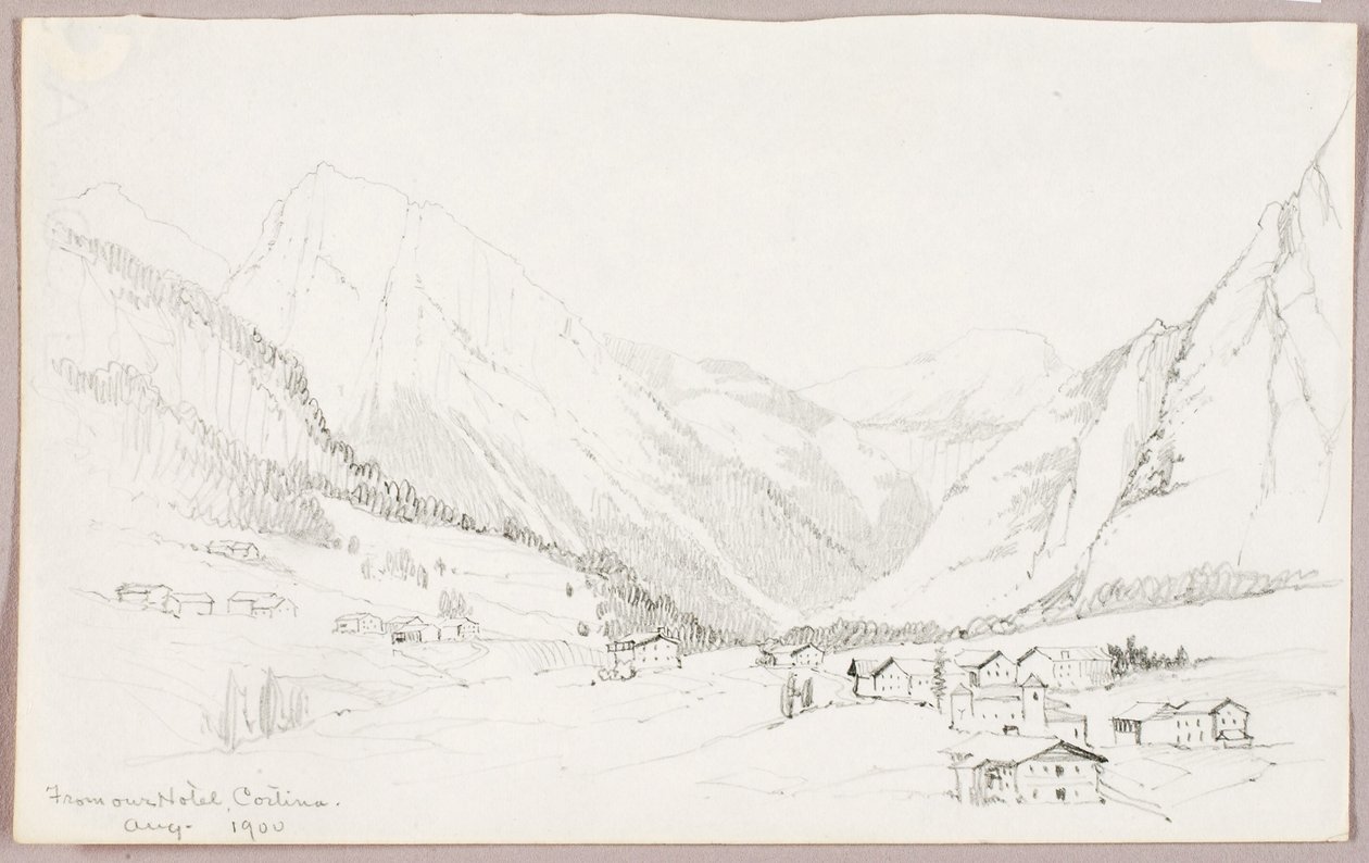 Desde nuestro hotel, Cortina de George Elbert Burr