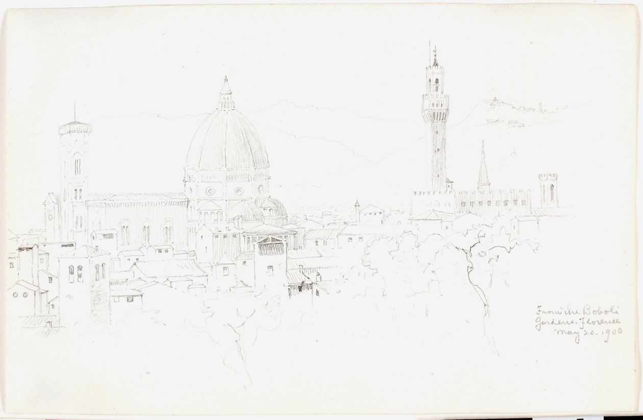 Desde los Jardines de Boboli, Florencia de George Elbert Burr