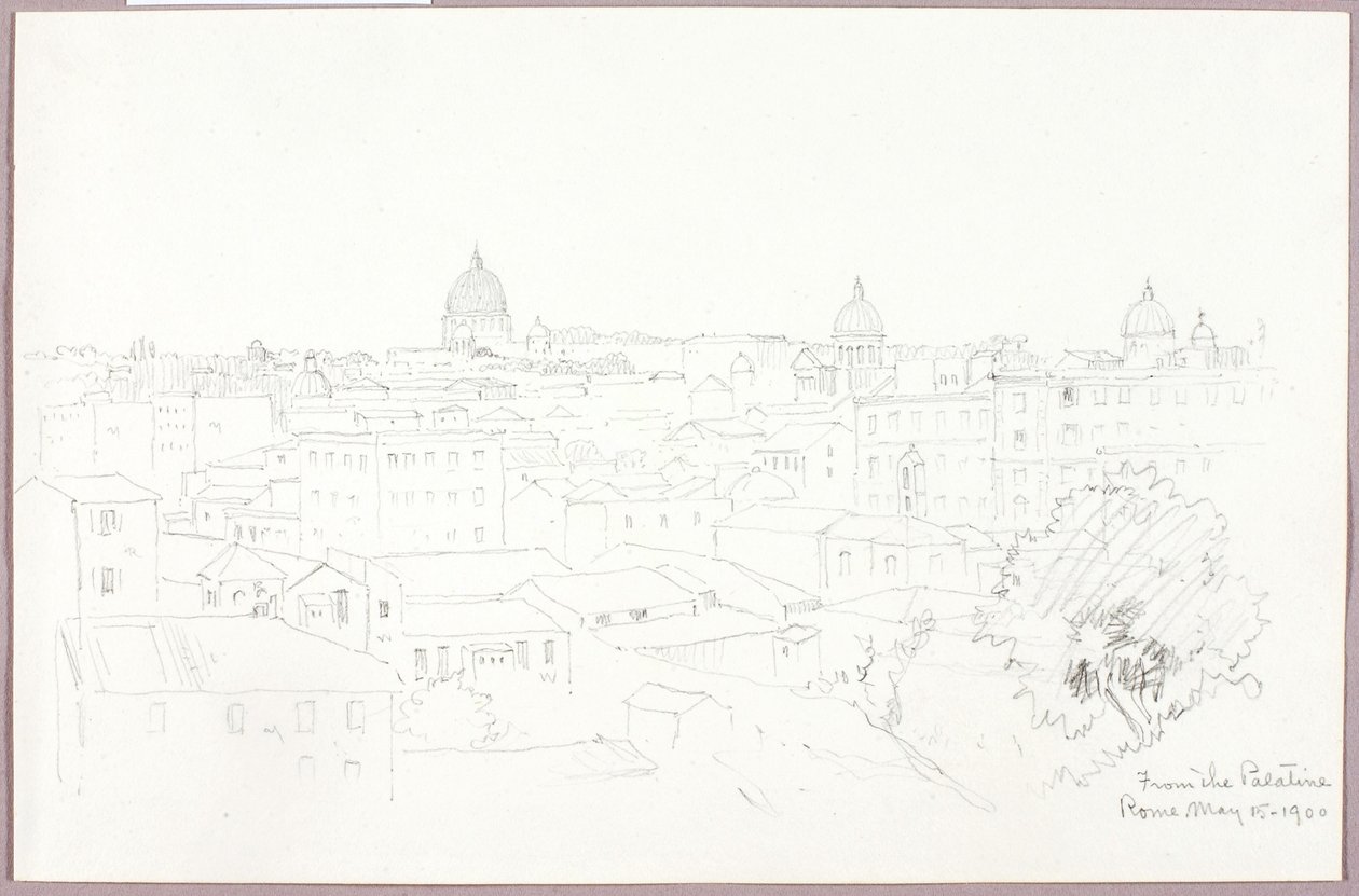 Desde el Palatino, Roma de George Elbert Burr