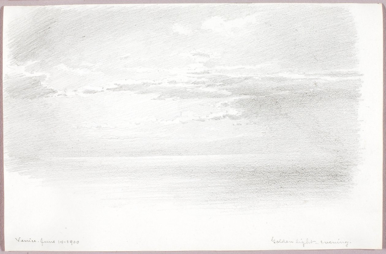 Luz dorada, atardecer de George Elbert Burr