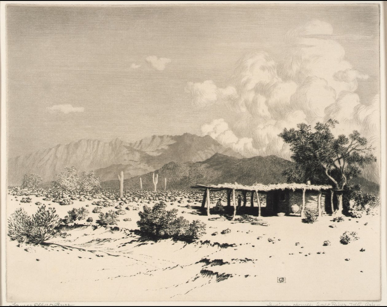 Viviendas indias, Salt River Mountains, Arizona de George Elbert Burr