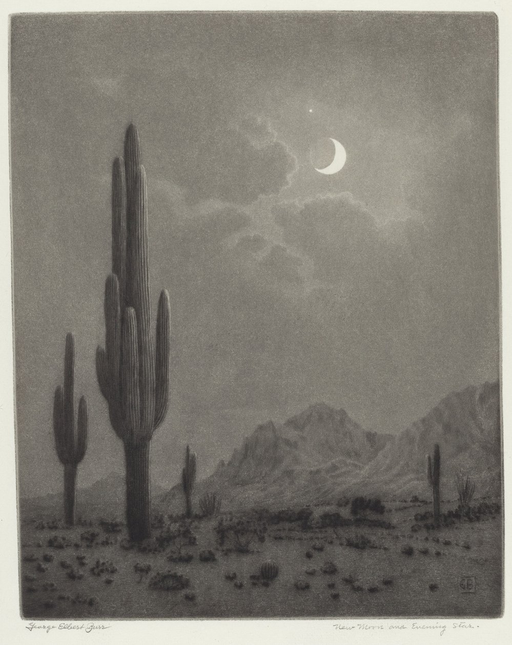 Luna nueva y estrella vespertina de George Elbert Burr